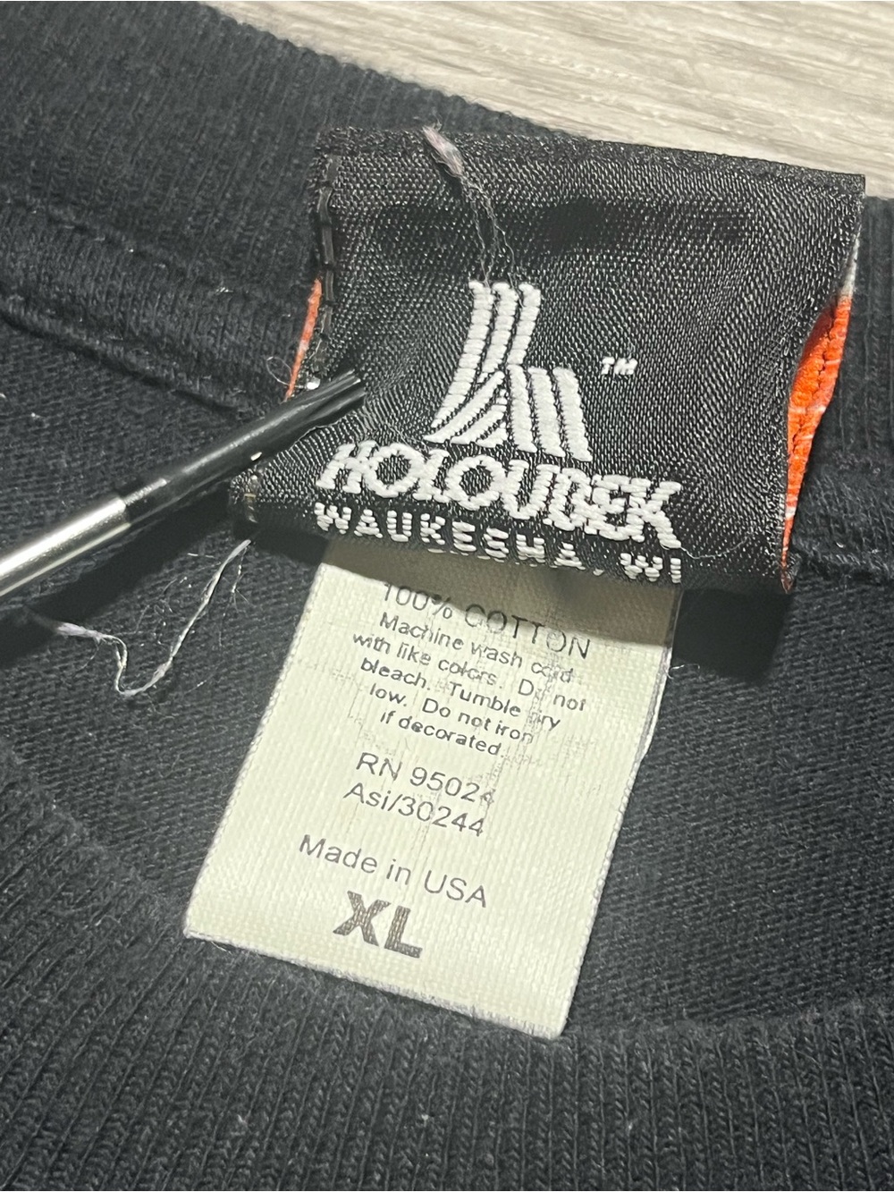 Vintage Harley Davidson flame graphic double sided T-shirt men’s XL made in USA - Picture 5 of 10